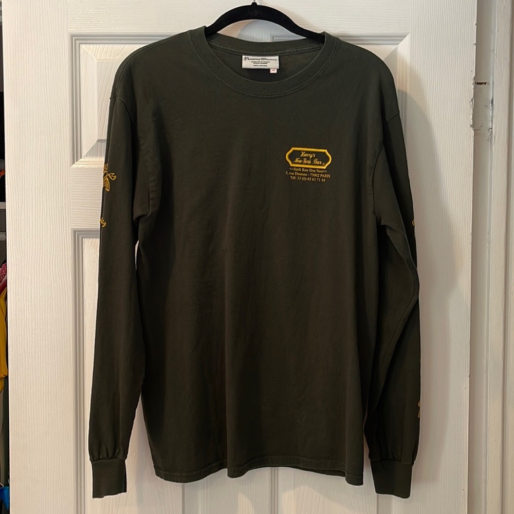 ROWING BLAZERS HARRY’S NEW YORK BAR LONG SLEEVE SHIRT SIZE MEDIUM